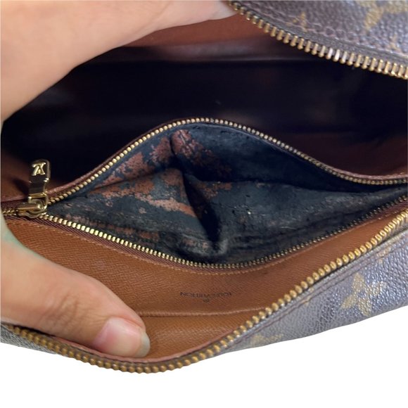 Authentic Louis Vuitton Shoulder Bag Nile Brown Monogram Used LV Handbag Vintage - Picture 8 of 14